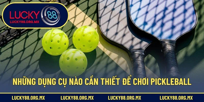 Luật Chơi Pickleball – Bộ Môn Thể Thao Đang Gây Sốt Toàn Cầu Những dụng cụ nào cần thiết để chơi Pickleball